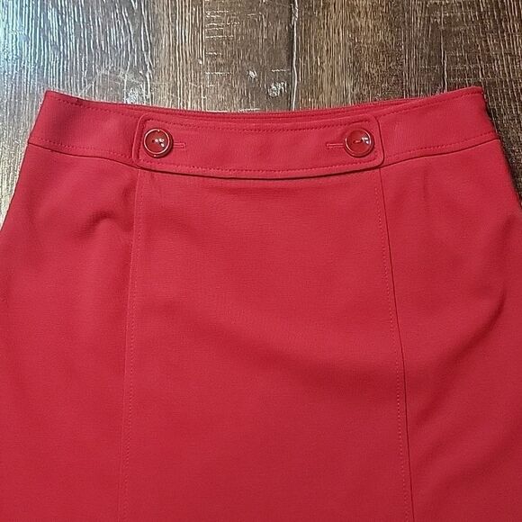 Ann Taylor Red Pencil Skirt - Picture 6 of 16